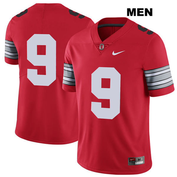 Ohio State Buckeyes Men's Binjimen Victor #9 Red Authentic Nike 2018 Spring Game No Name College NCAA Stitched Football Jersey YI19L31HQ